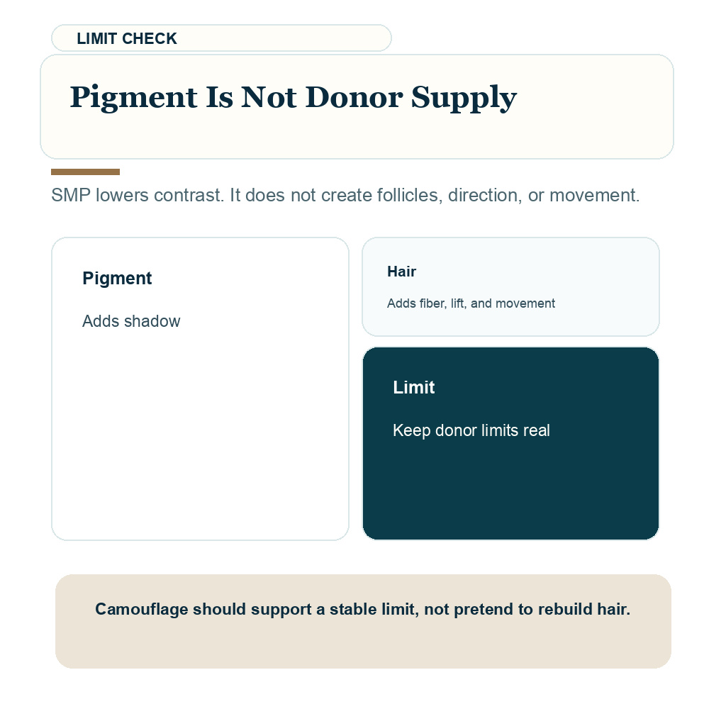 SMP decision carousel slide 3 about pigment is not donor supply.
