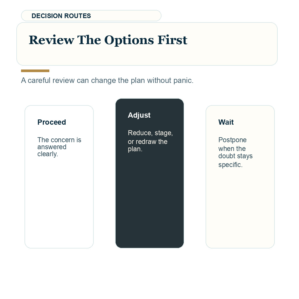 Second thoughts before hair transplant support visual about reviewing the options first