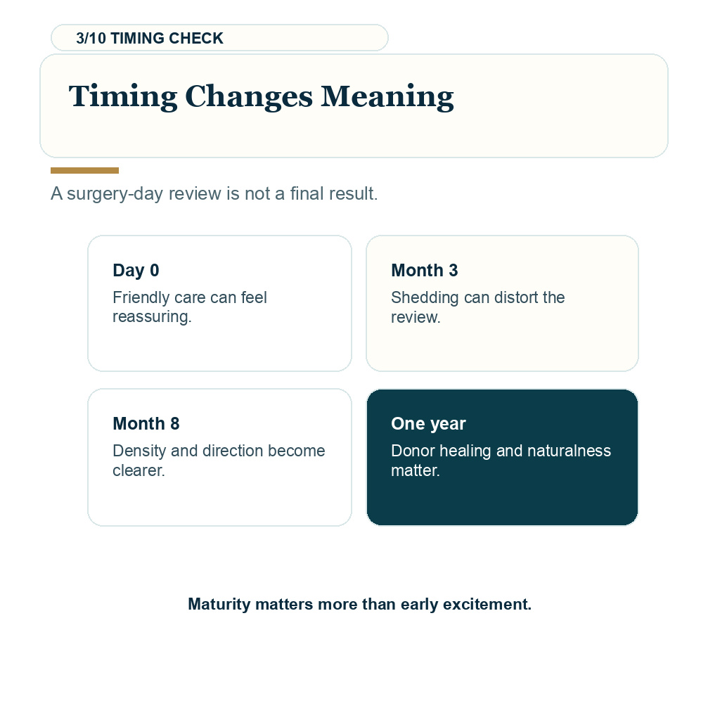 Silent success and negative bias, timing changes meaning.
