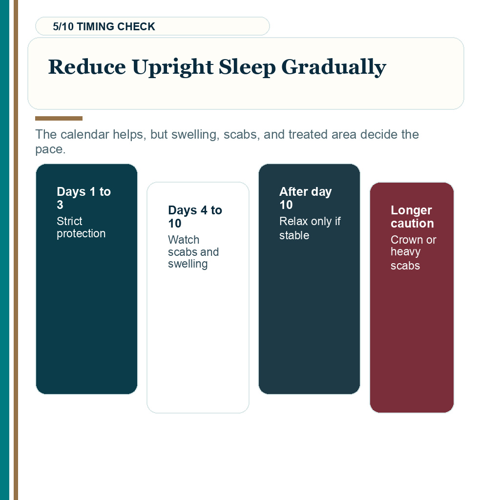 Sleep after hair transplant recovery carousel slide 5 of 10 about reduce upright sleep gradually.