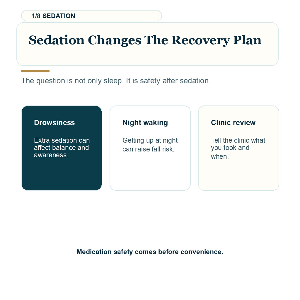 Sleeping pills after hair transplant, sedation changes the recovery plan.