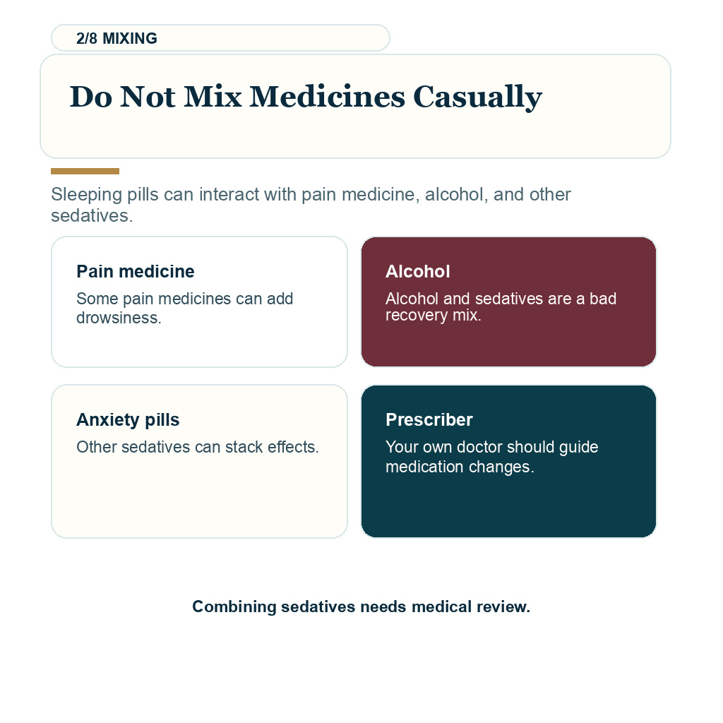Sleeping pills after hair transplant, do not mix medicines casually.