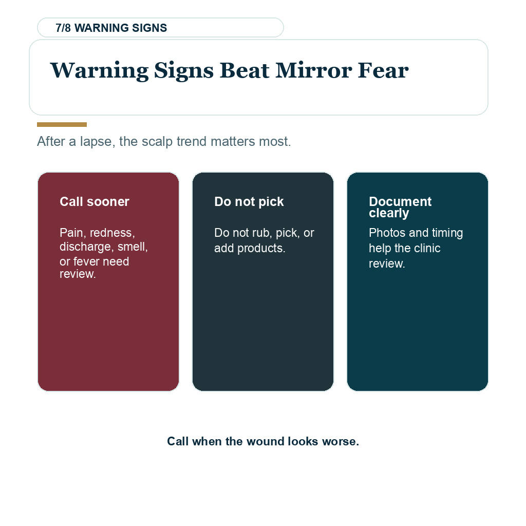 Diamond Hair Clinic smoking hair transplant, warning signs beat mirror fear.