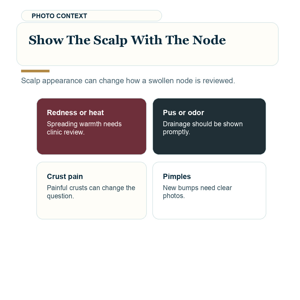 Swollen lymph nodes after hair transplant support visual about show the scalp with the node