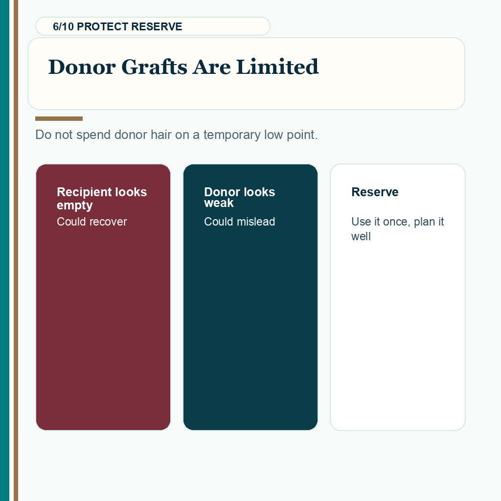 Telogen effluvium hair transplant carousel slide 6 of 10 about donor grafts are limited.
