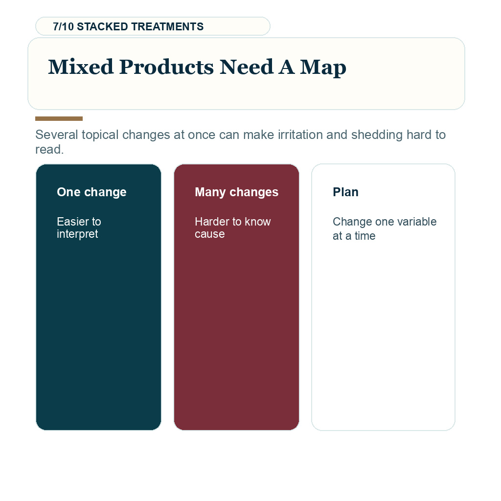 Topical finasteride after hair transplant, mixed products need a map.