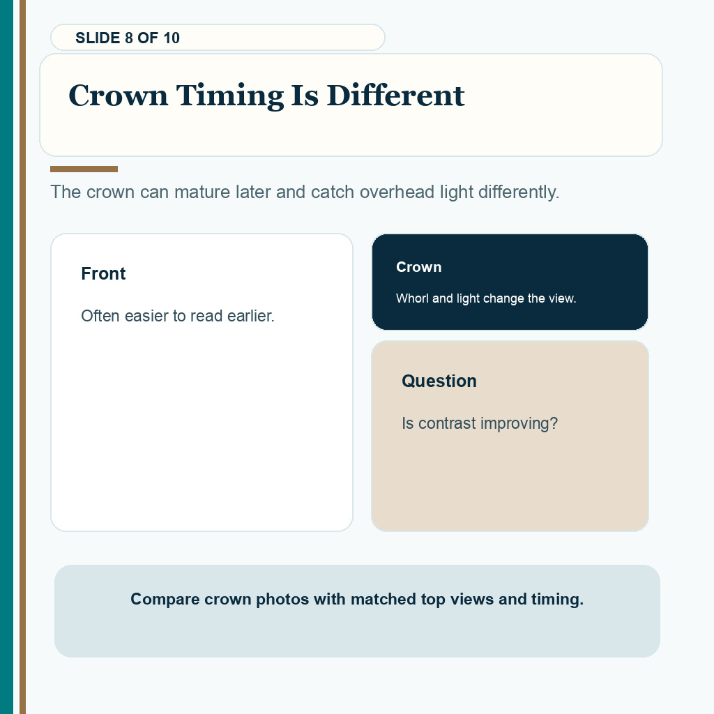 Why crown hair transplant growth needs different timing.