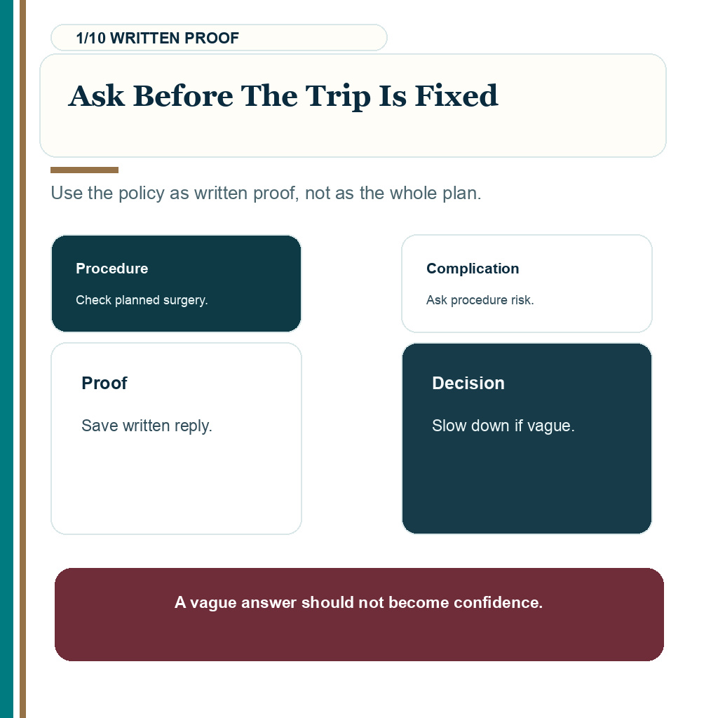 Travel insurance hair transplant abroad carousel slide 1 about written check first