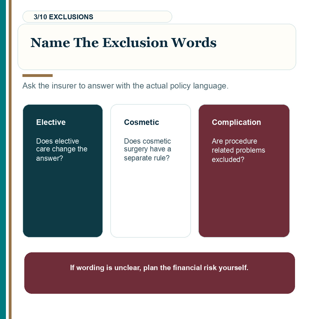 Travel insurance hair transplant abroad carousel slide 3 about name the exclusions