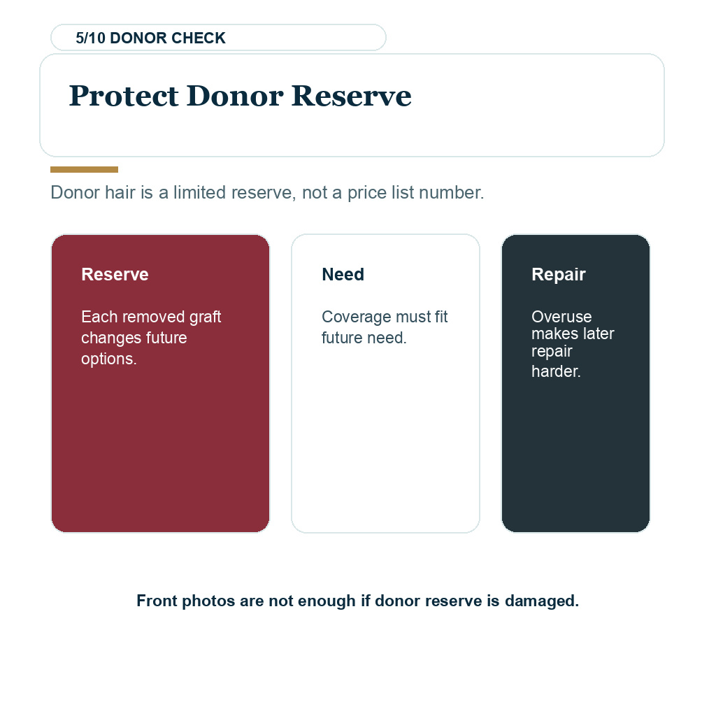 Waiting for the right surgeon slide 5 explaining protect donor reserve.