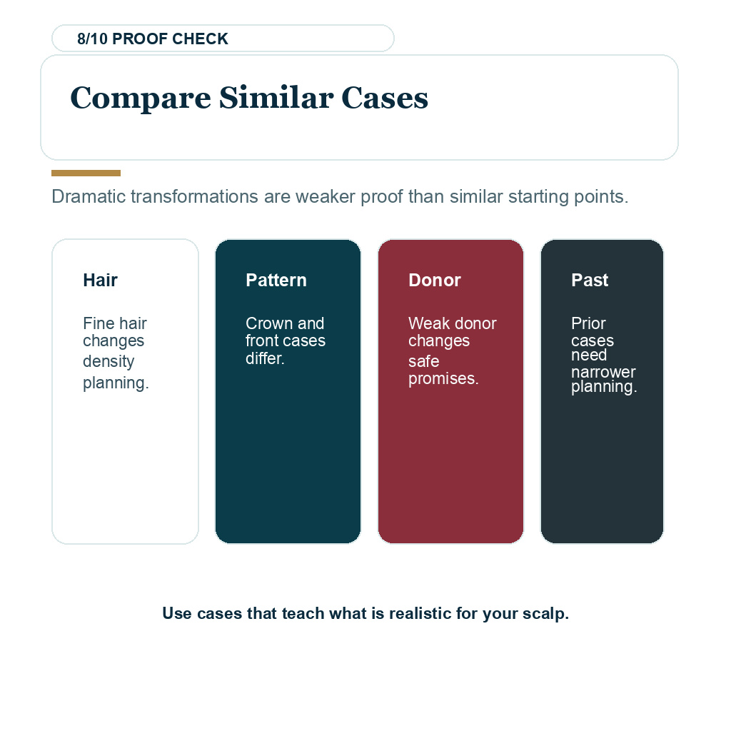 Waiting for the right surgeon slide 8 explaining compare similar cases.