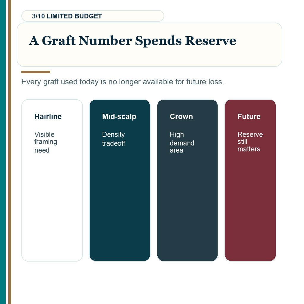 Weak donor high graft quote, a graft number spends reserve.