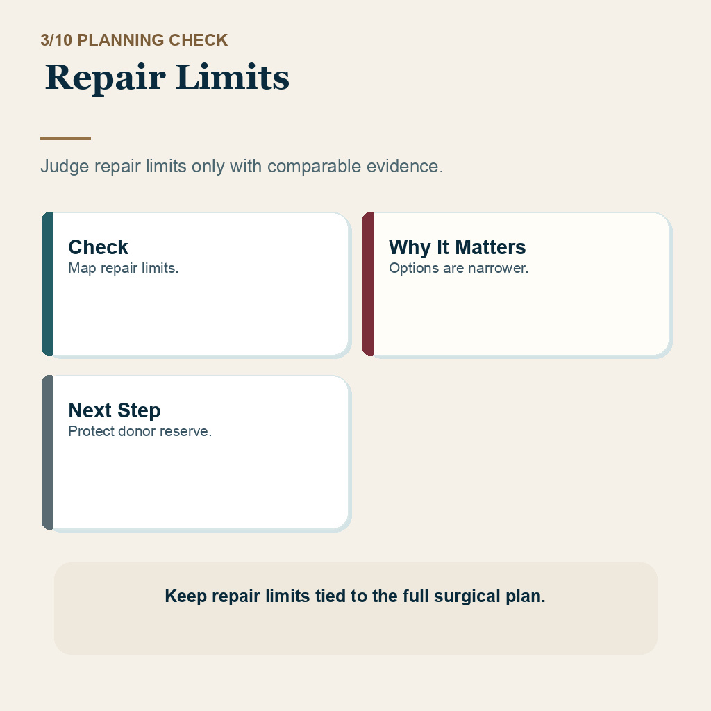 Wrong Hair Direction Needs Careful Repair Planning support slide 3 about repair limits