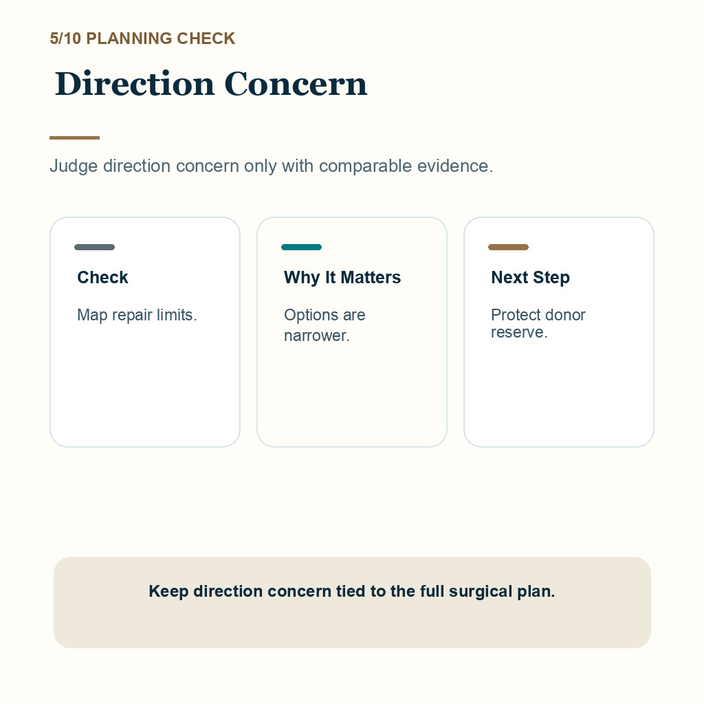 Wrong Hair Direction Needs Careful Repair Planning support slide 5 about direction concern