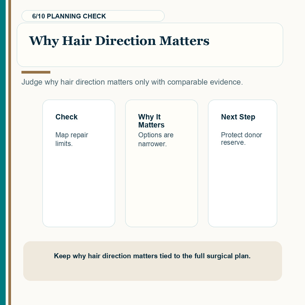 Wrong Hair Direction Needs Careful Repair Planning support slide 6 about why hair direction matters