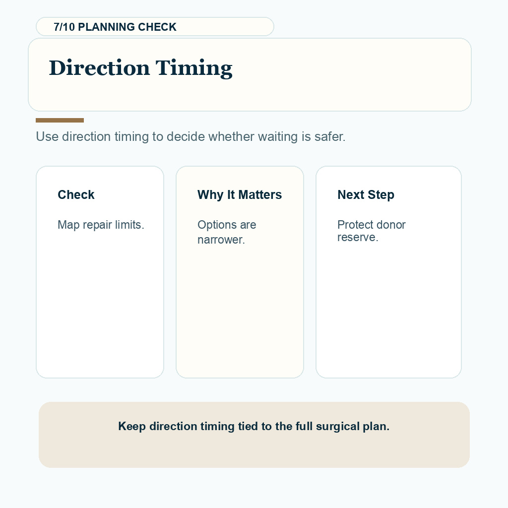 Wrong Hair Direction Needs Careful Repair Planning support slide 7 about direction timing
