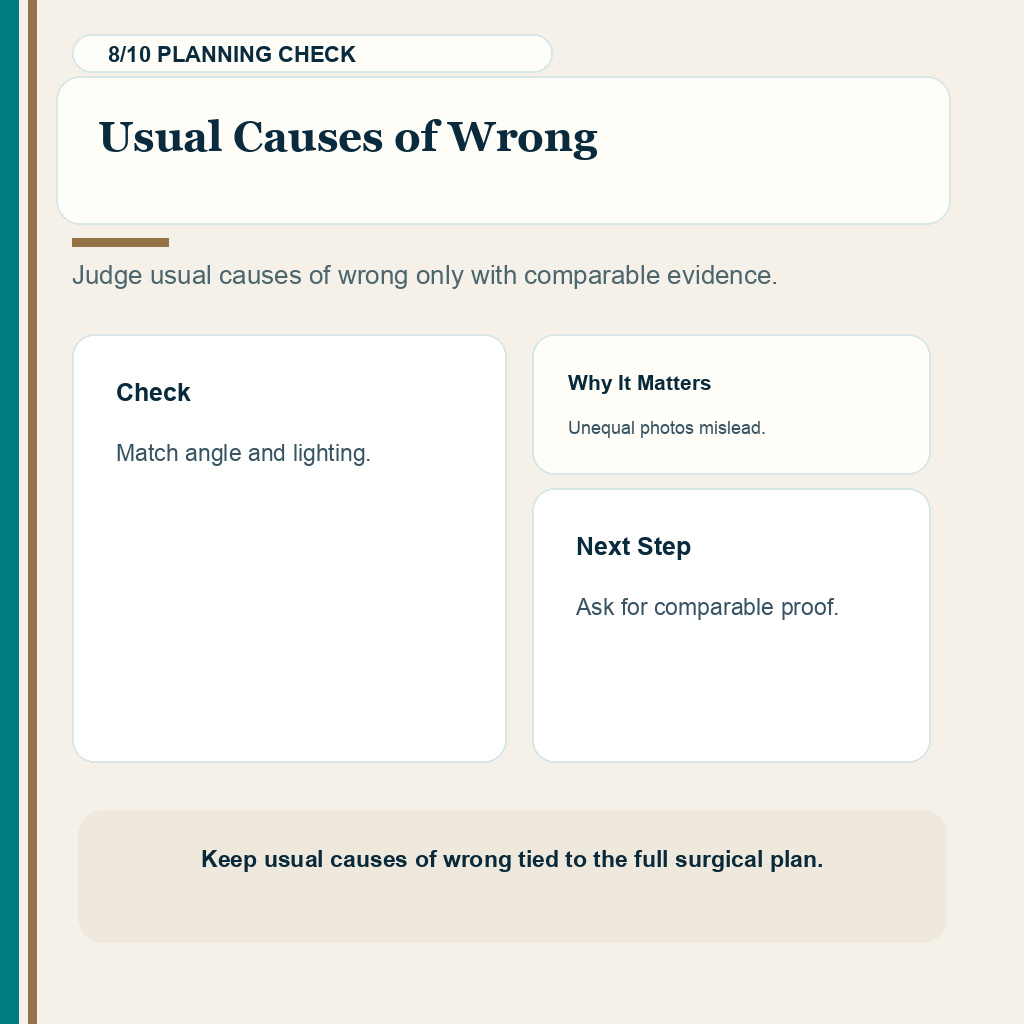 Wrong Hair Direction Needs Careful Repair Planning support slide 8 about usual causes of wrong