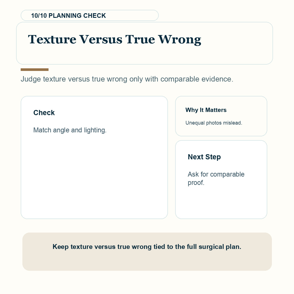 Wrong Hair Direction Needs Careful Repair Planning support slide 10 about texture versus true wrong