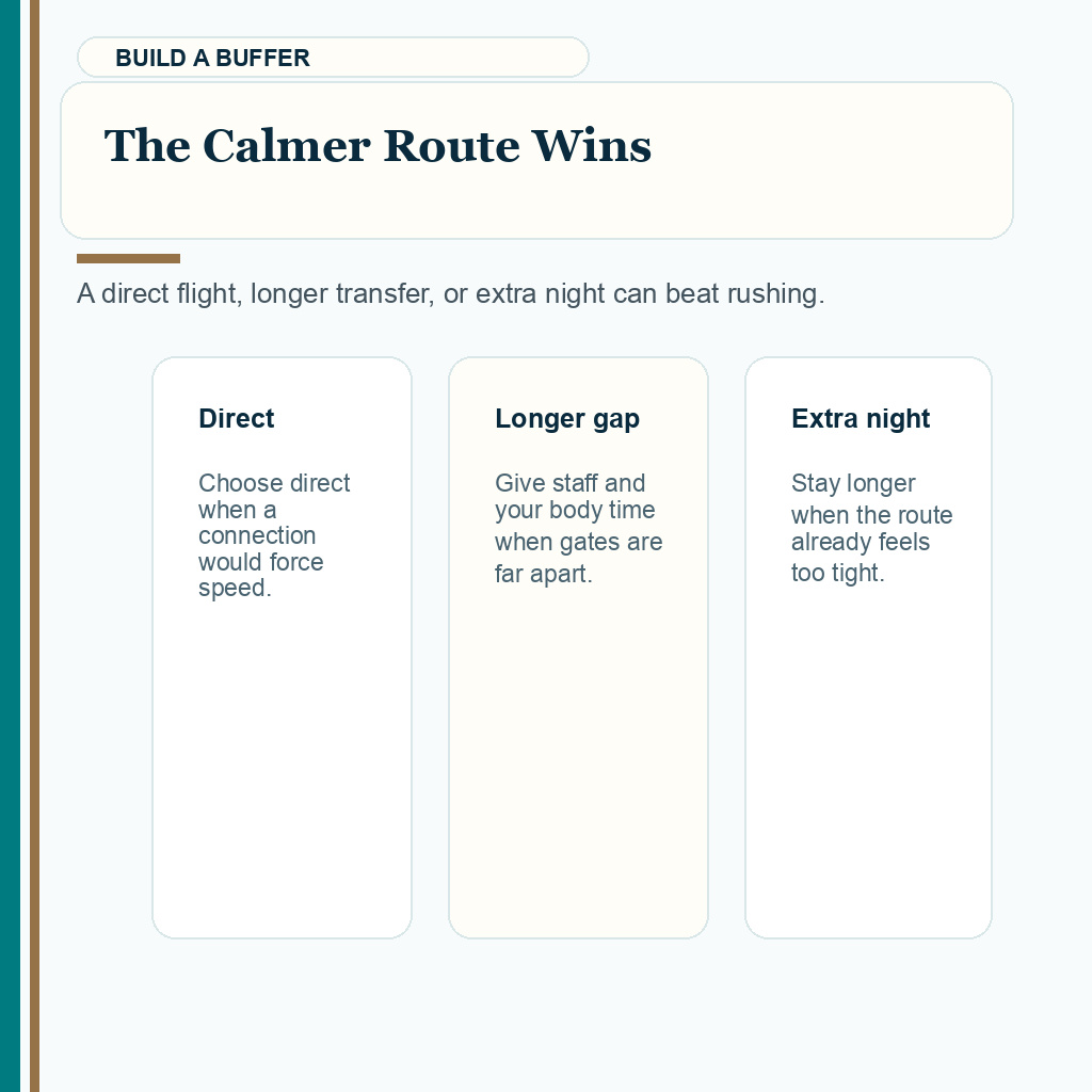 Carousel slide about adding time buffer before flying after FUE
