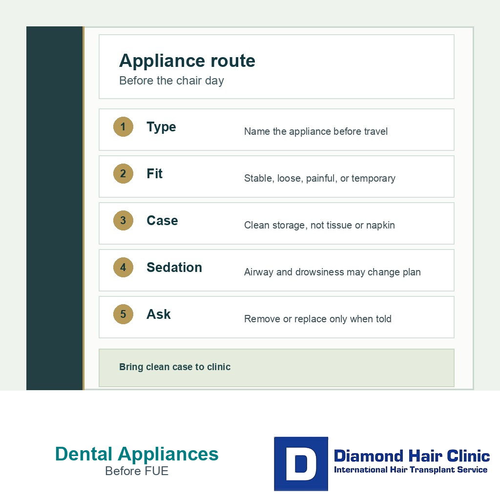 Type fit case loose tooth and sedation details before FUE