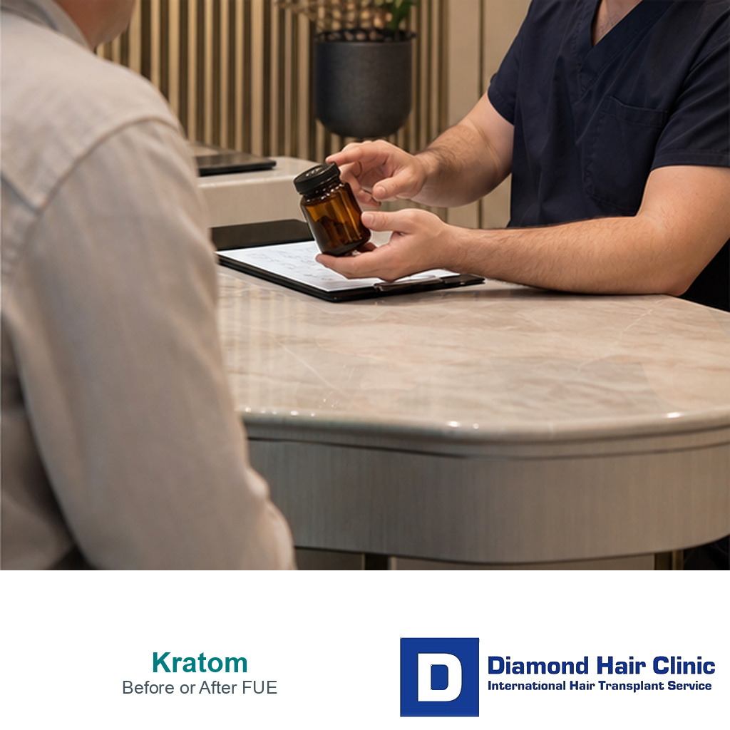 Kratom product disclosure review before or after FUE hair transplant