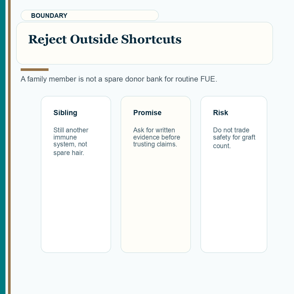 Carousel slide rejecting outside donor hair shortcuts