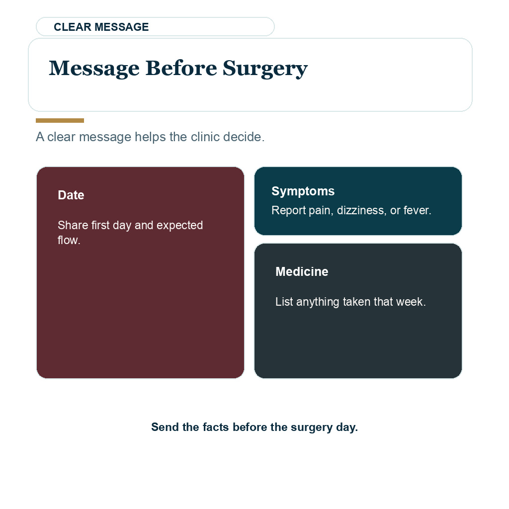 Period during hair transplant planning image about message before surgery