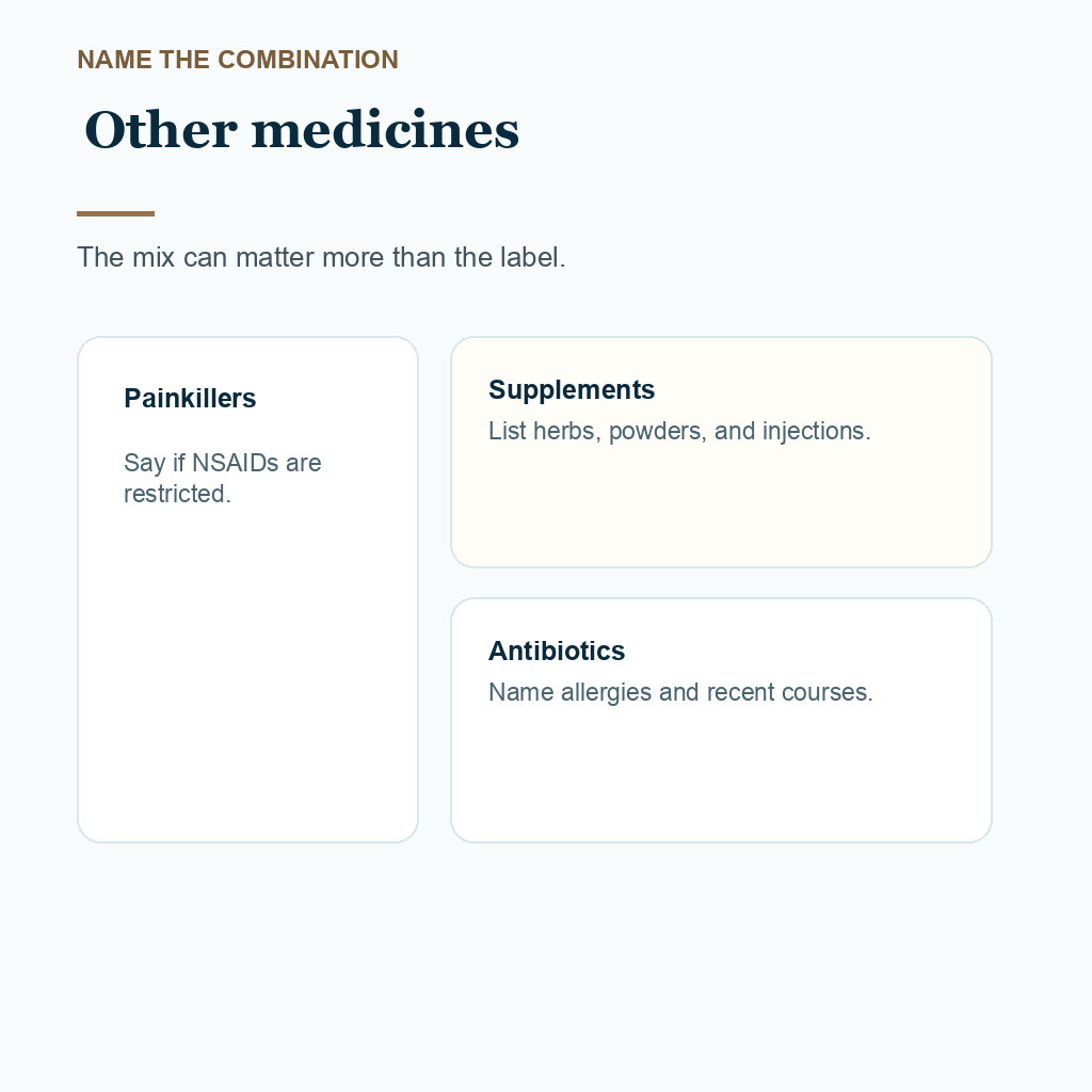 Carousel slide about naming other medicines with PrEP before FUE