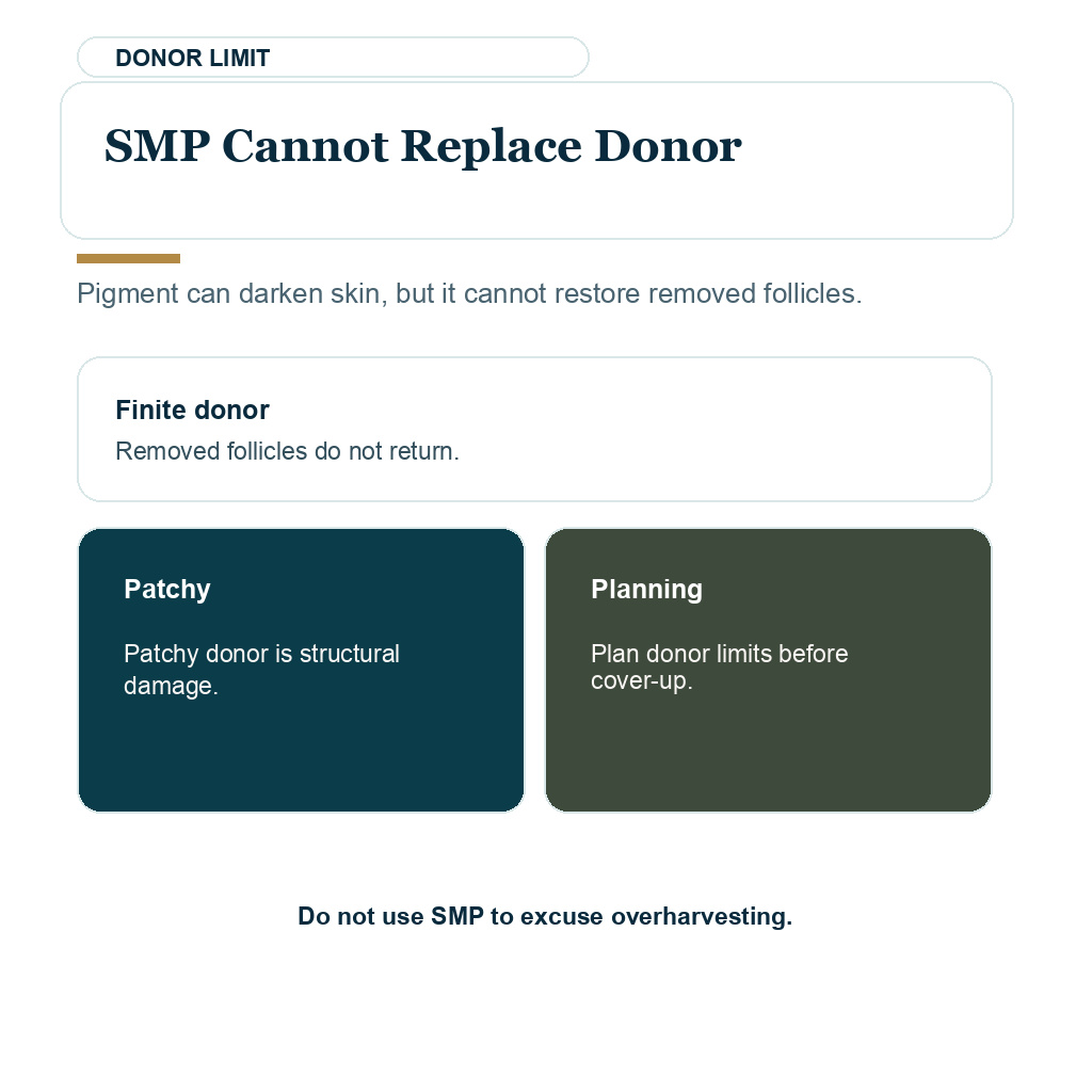 Why scalp micropigmentation cannot replace donor hair planning