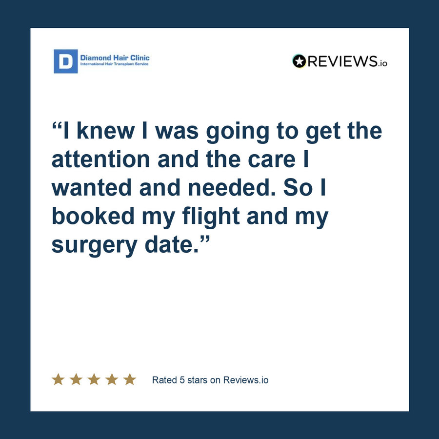 I knew I was going to get the attention and the care I wanted and needed. So I booked my flight and my surgery date.