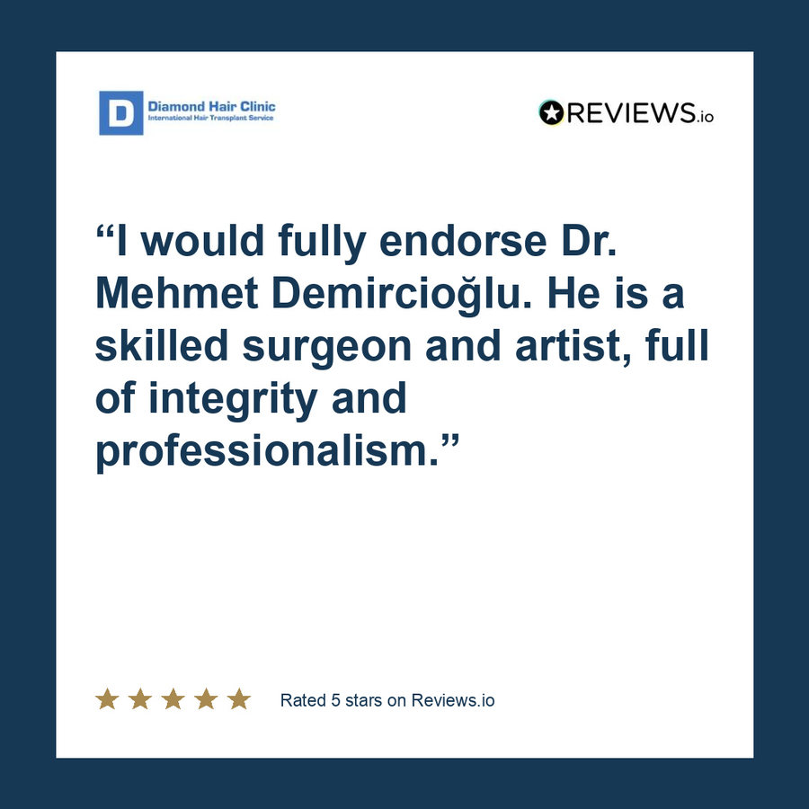I would fully endorse Dr. Mehmet Demircioğlu. He is a skilled surgeon and artist, full of integrity and professionalism.