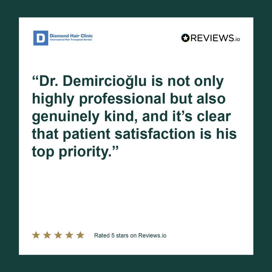 Dr. Demircioğlu is not only highly professional but also genuinely kind, and it’s clear that patient satisfaction is his top priority.