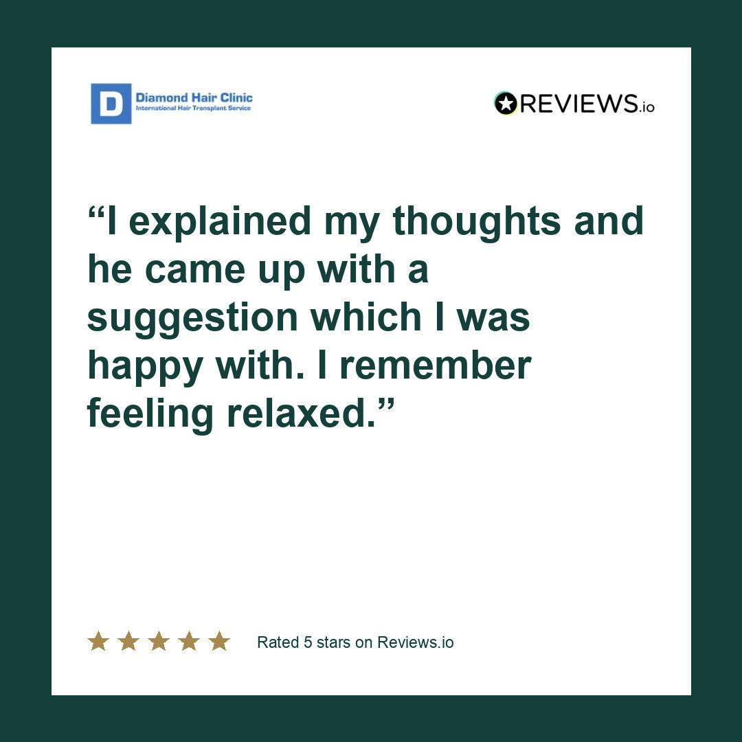 I explained my thoughts and he came up with a suggestion which I was happy with. I remember feeling relaxed.