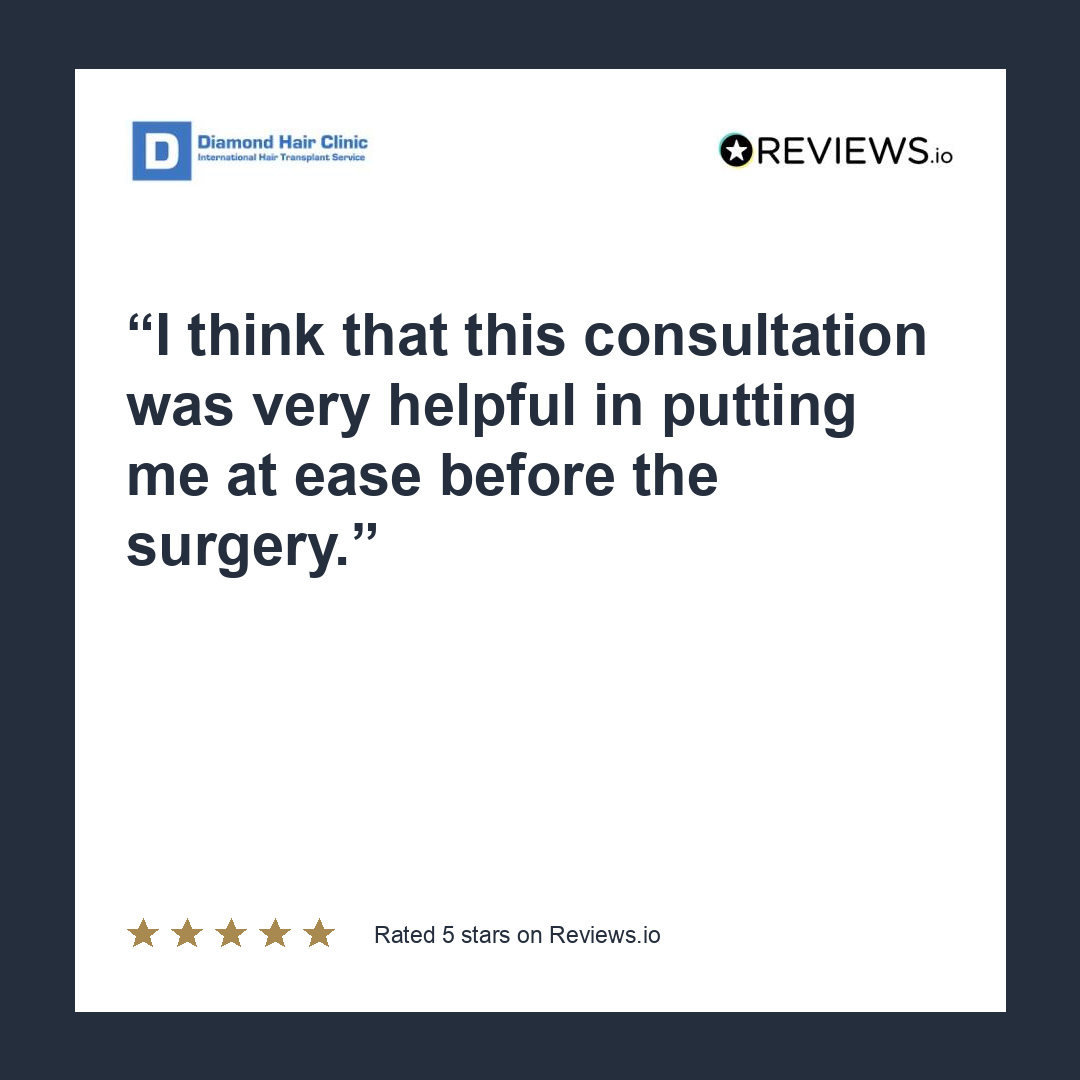 I think that this consultation was very helpful in putting me at ease before the surgery.