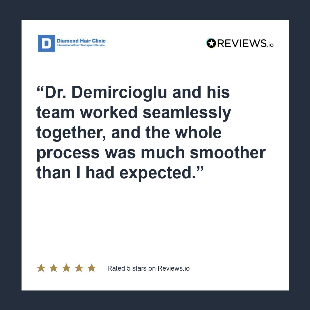 Dr. Demircioglu and his team worked seamlessly together, and the whole process was much smoother than I had expected.
