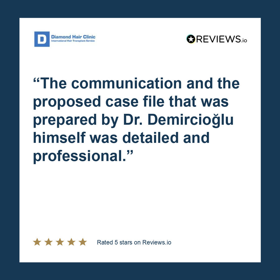 The communication and the proposed case file that was prepared by Dr. Demircioğlu himself was detailed and professional.