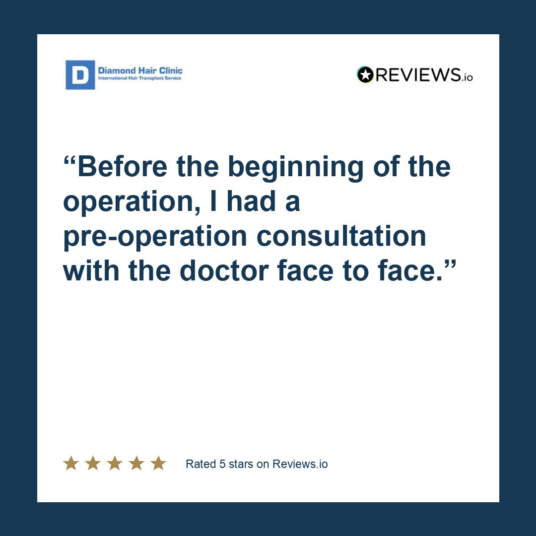 Before the beginning of the operation, I had a pre-operation consultation with the doctor face to face.