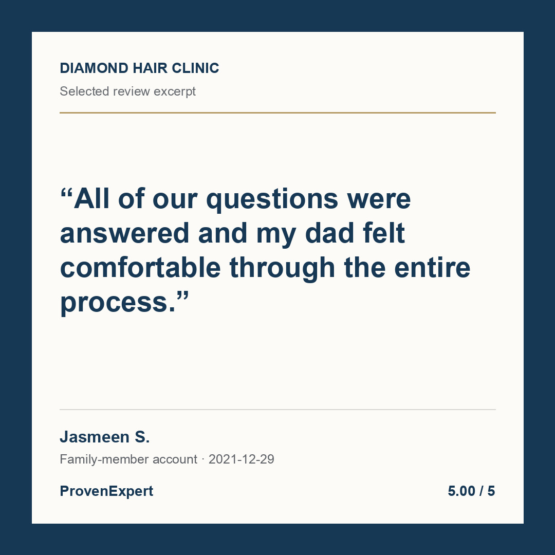 All of our questions were answered and my dad felt comfortable through the entire process.