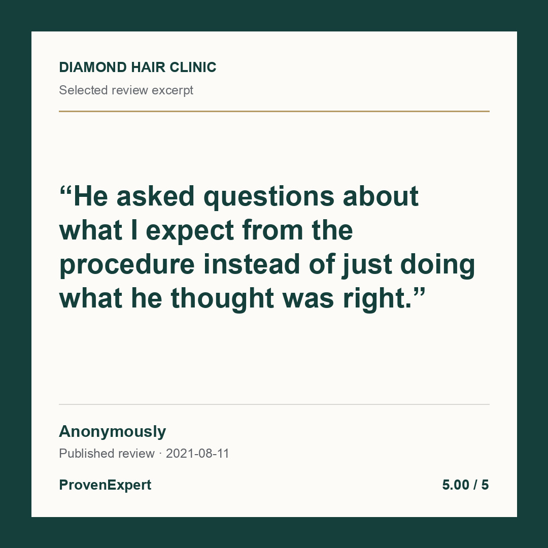 He asked questions about what I expect from the procedure instead of just doing what he thought was right.