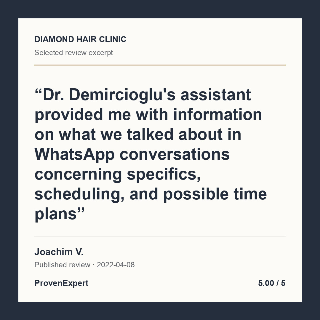 Dr. Demircioglu's assistant provided me with information on what we talked about in WhatsApp conversations concerning specifics, scheduling, and possible time plans