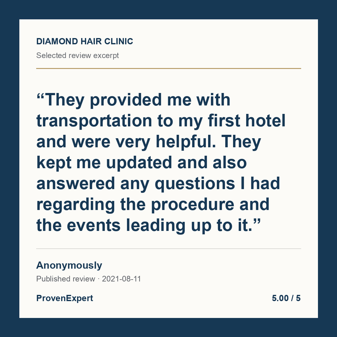 They provided me with transportation to my first hotel and were very helpful. They kept me updated and also answered any questions I had regarding the procedure and the events leading up to it.