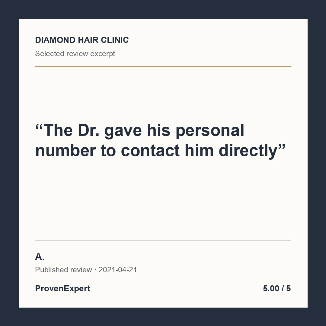 The Dr. gave his personal number to contact him directly
