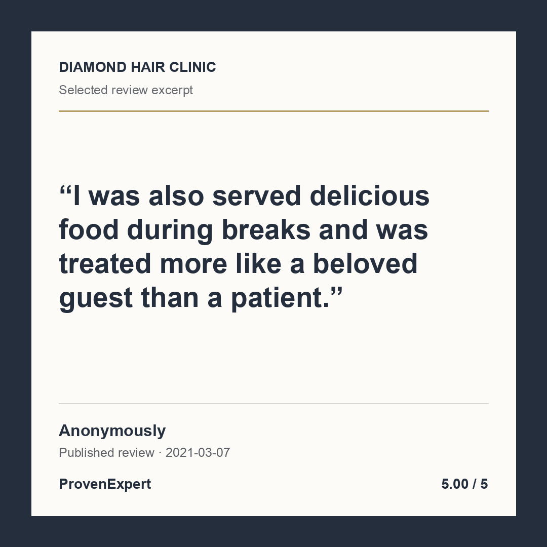 I was also served delicious food during breaks and was treated more like a beloved guest than a patient.