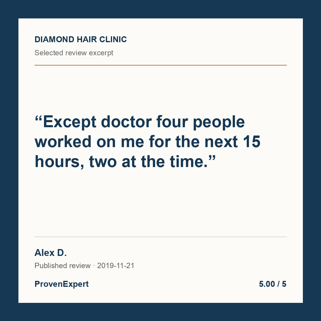 Except doctor four people worked on me for the next 15 hours, two at the time.