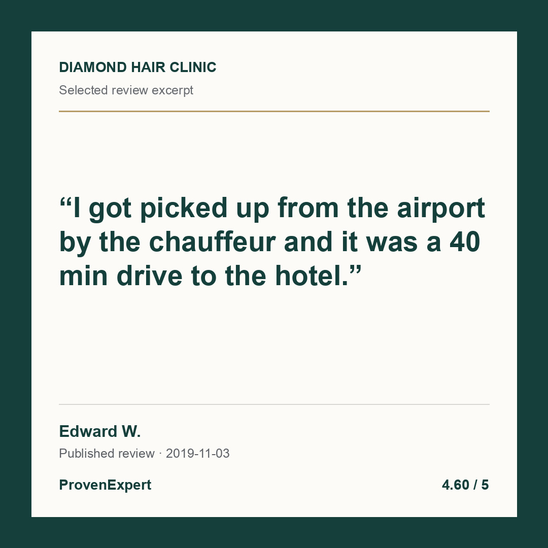 I got picked up from the airport by the chauffeur and it was a 40 min drive to the hotel.