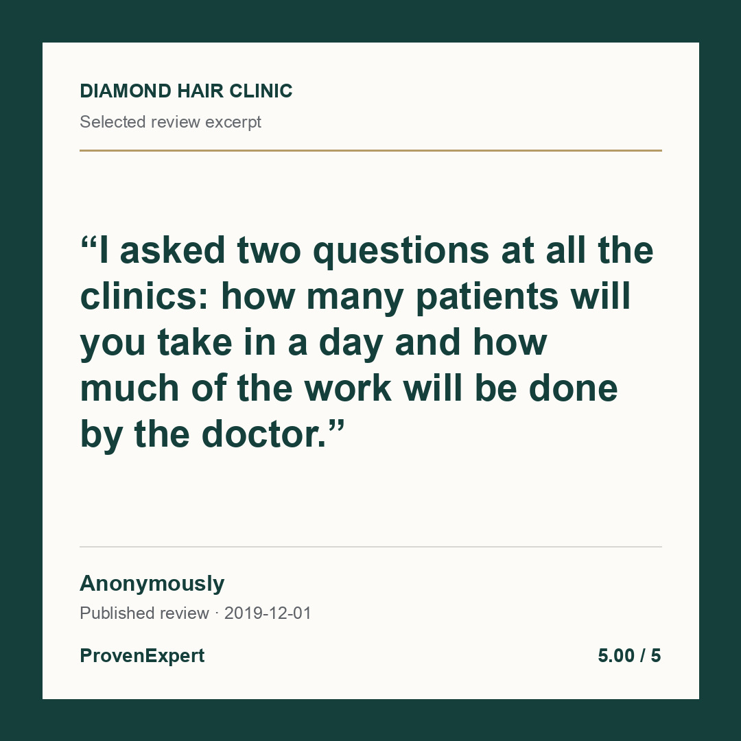 I asked two questions at all the clinics: how many patients will you take in a day and how much of the work will be done by the doctor.