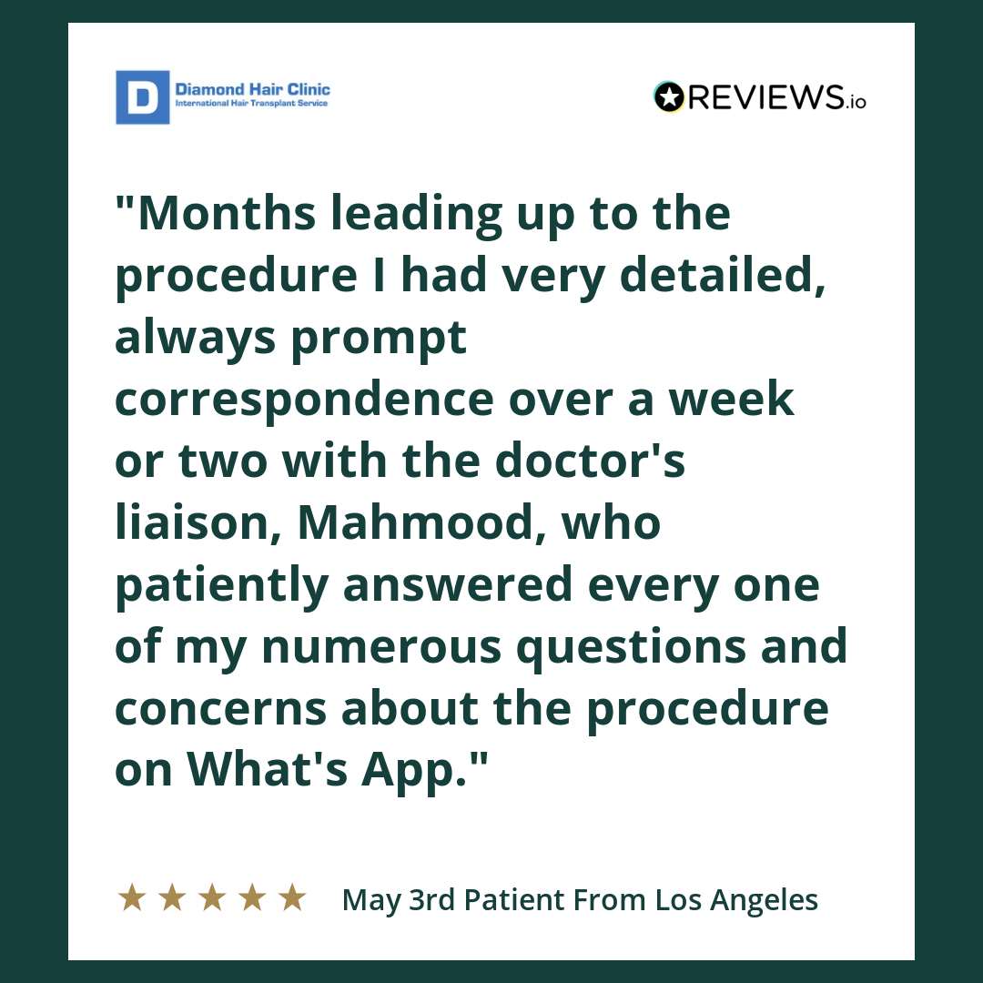 Months leading up to the procedure I had very detailed, always prompt correspondence over a week or two with the doctor’s liaison, Mahmood, who patiently answered every one of my numerous questions and concerns about the procedure on What’s App.