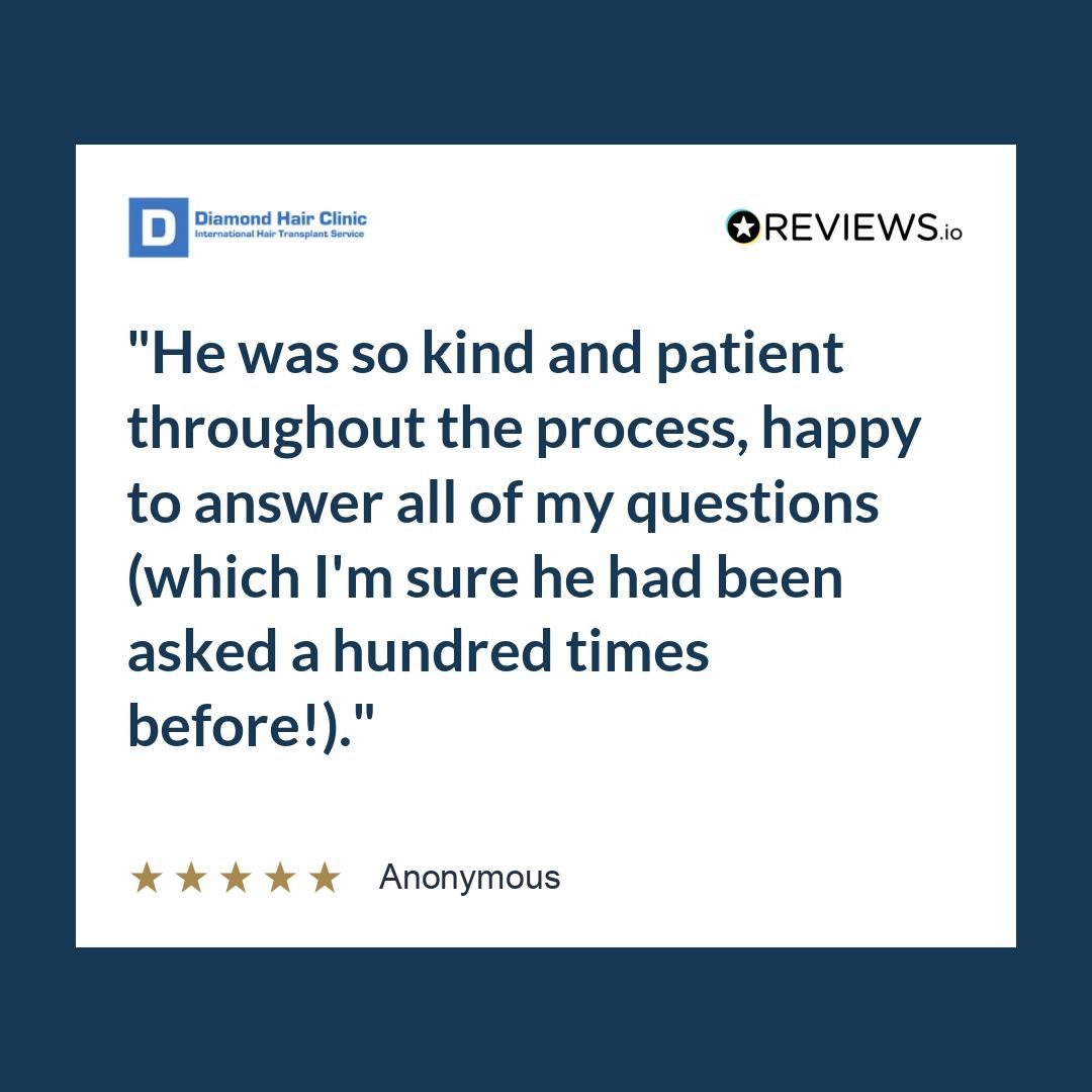 He was so kind and patient throughout the process, happy to answer all of my questions (which I’m sure he had been asked a hundred times before!).
