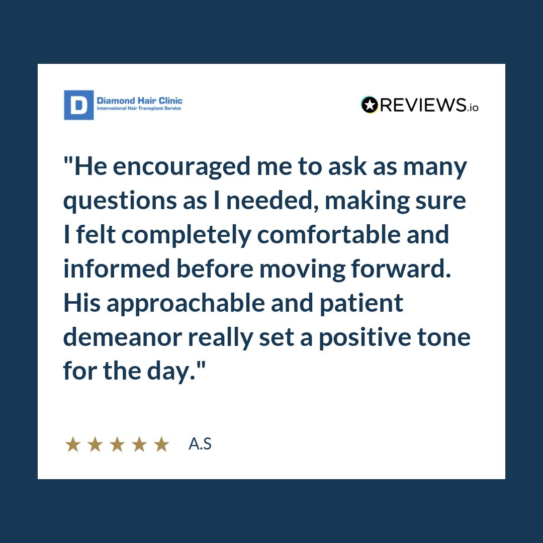 He encouraged me to ask as many questions as I needed, making sure I felt completely comfortable and informed before moving forward. His approachable and patient demeanor really set a positive tone for the day.