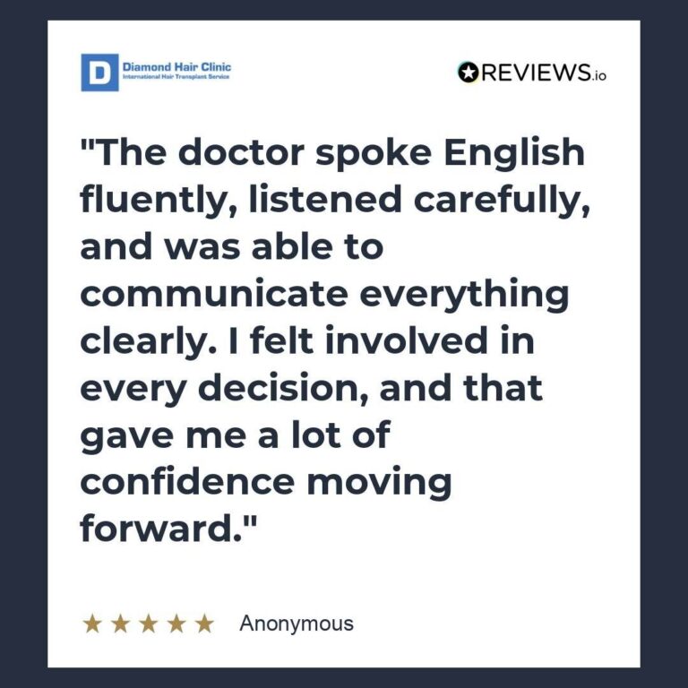 Patient review: The doctor spoke English fluently, listened carefully, and was able to communicate everything clearly. I felt involved in every decision, and that gave me a lot of confidence moving forward.